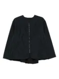 cape concept zip-front jacket - Blue