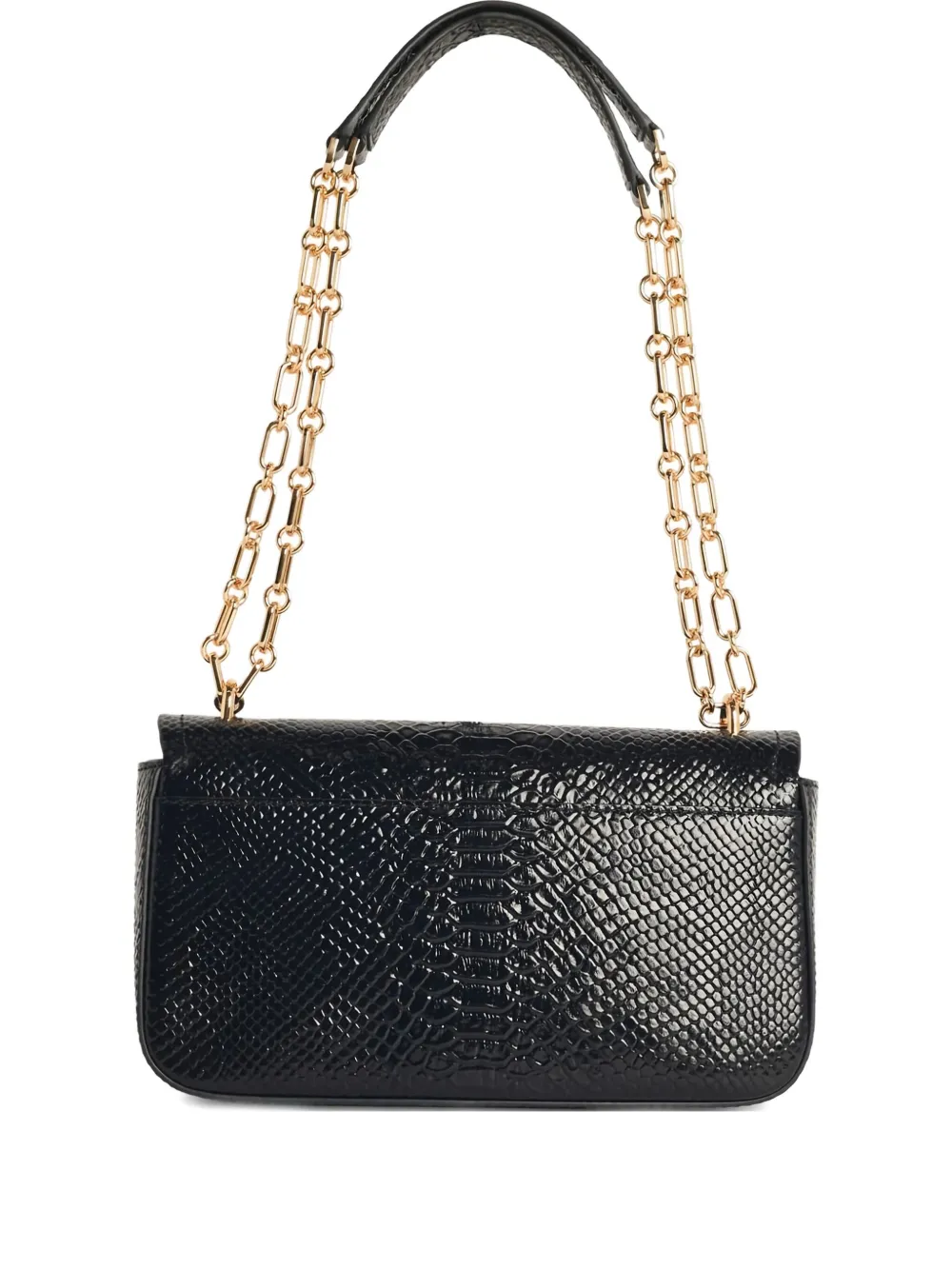 Michael Michael Kors snake-print chain shoulder bag - ブラック Michael Michael Kors snake-print chain shoulder bag - ブラック