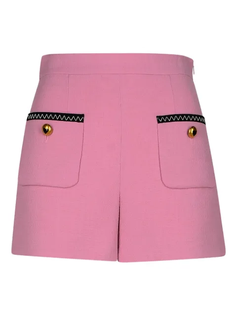 Moschino patch-pocket shorts