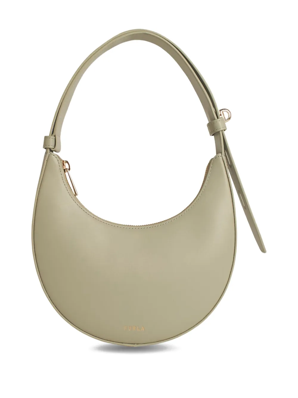 Furla Delizia crescent-shape shoulder bag - グリーン Furla Delizia crescent-shape shoulder bag - グリーン