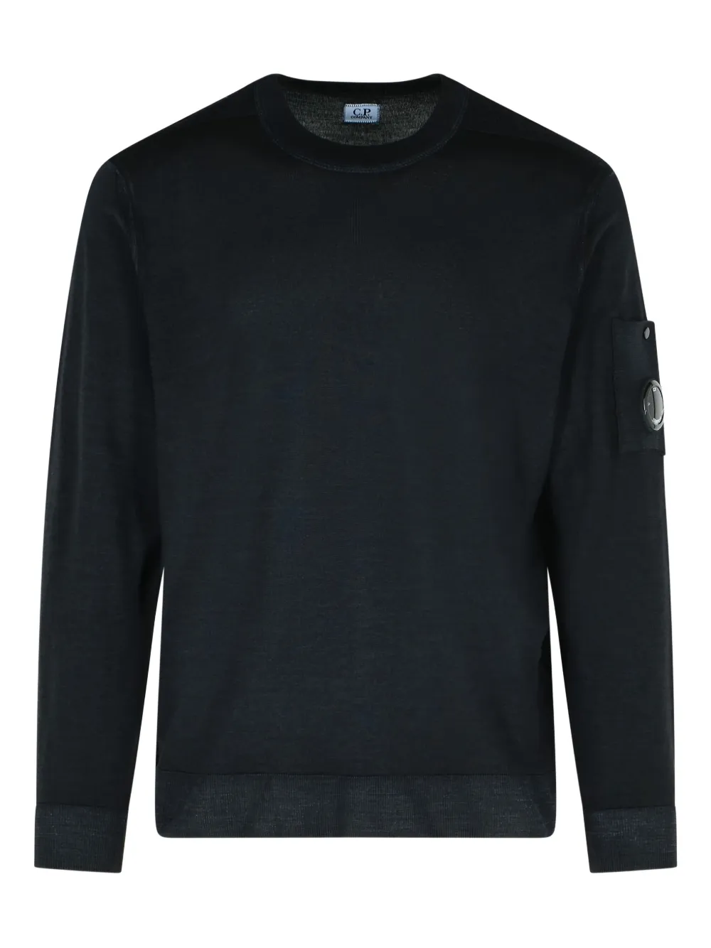 C.P. Company ribbed crew-neck pocket sweater | Black | Image 1