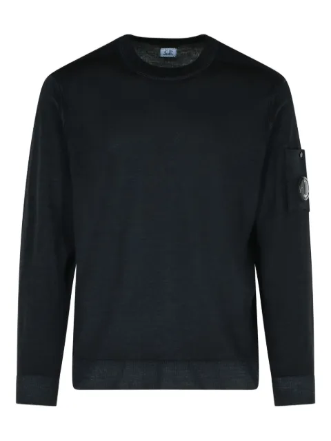 C.P. Company ribbed crew-neck pocket sweater