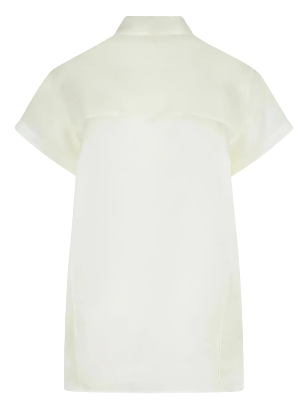 KHAITE Keefe pointed-collar shirt - Wit