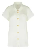 KHAITE Keefe pointed-collar shirt - White