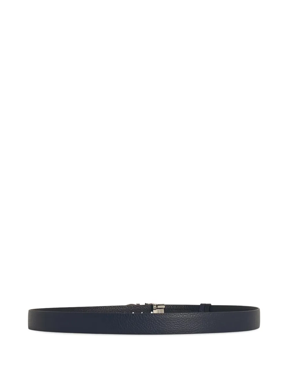 Ferragamo embossed leather Gancini buckle belt - Blauw