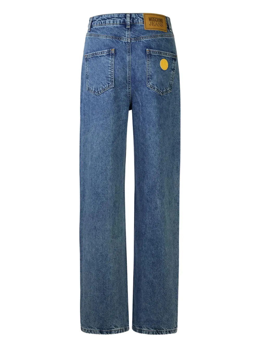 MOSCHINO JEANS five-pocket wide-hem jeans - Blauw