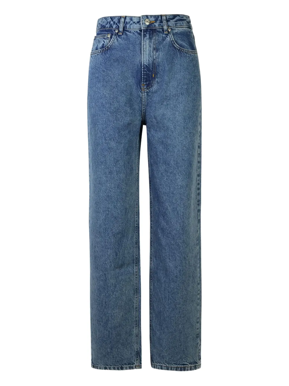 MOSCHINO JEANS met wijde pijpen en vijf zakken Blauw