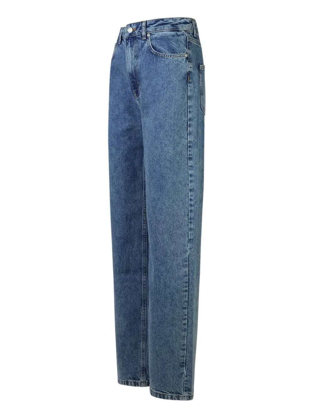 MOSCHINO JEANS met wijde pijpen en vijf zakken Blauw