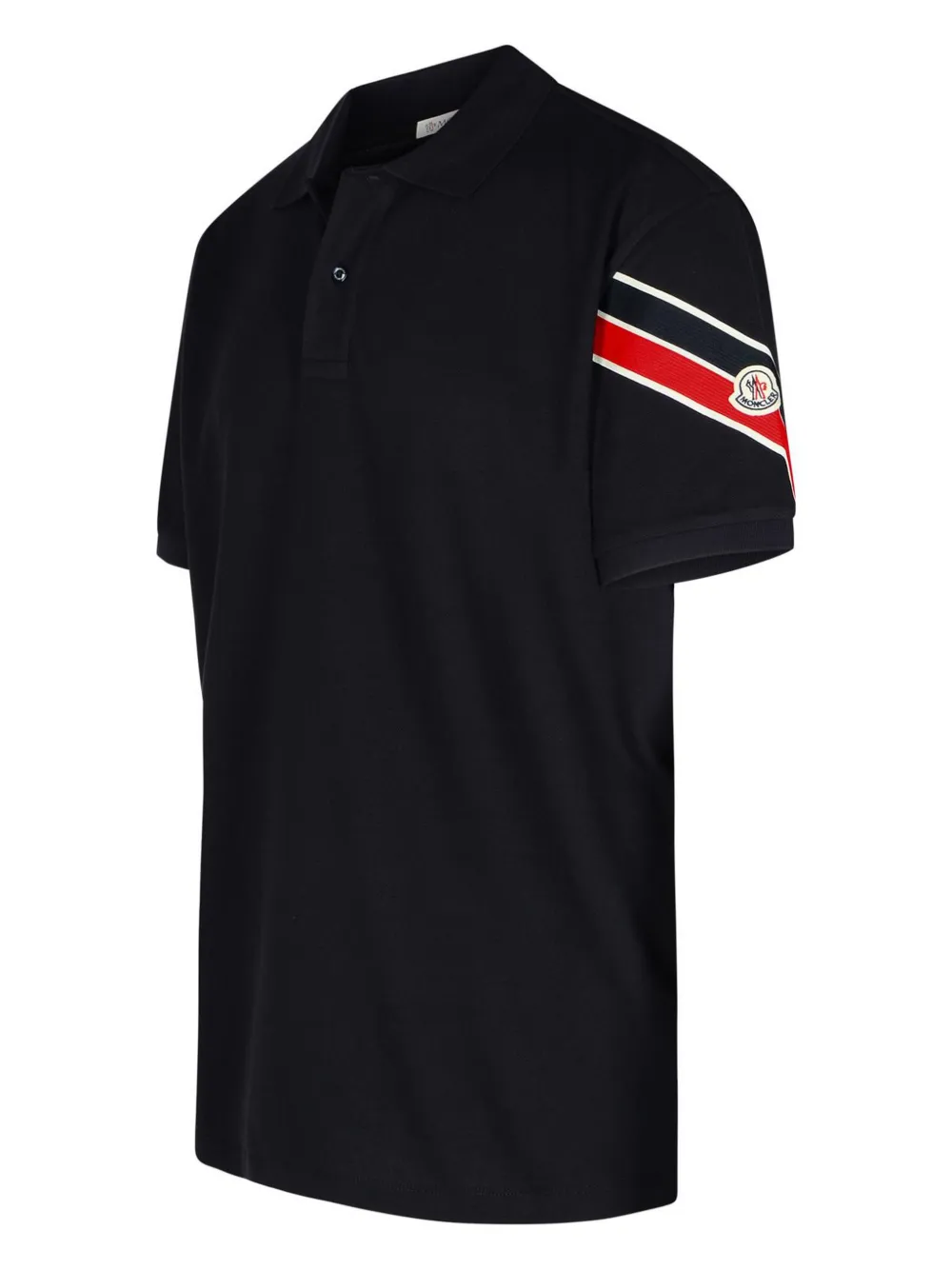 Moncler Poloshirt met gestreept-detail Blauw
