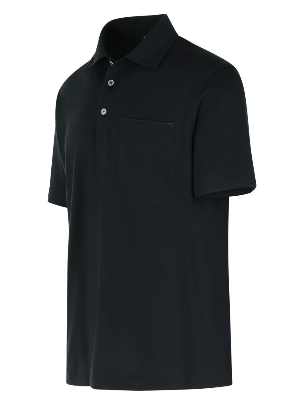 Zegna Poloshirt met opgestikte zak Zwart
