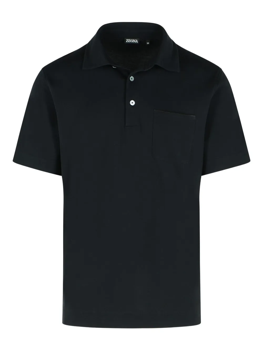 Zegna Poloshirt met opgestikte zak Zwart