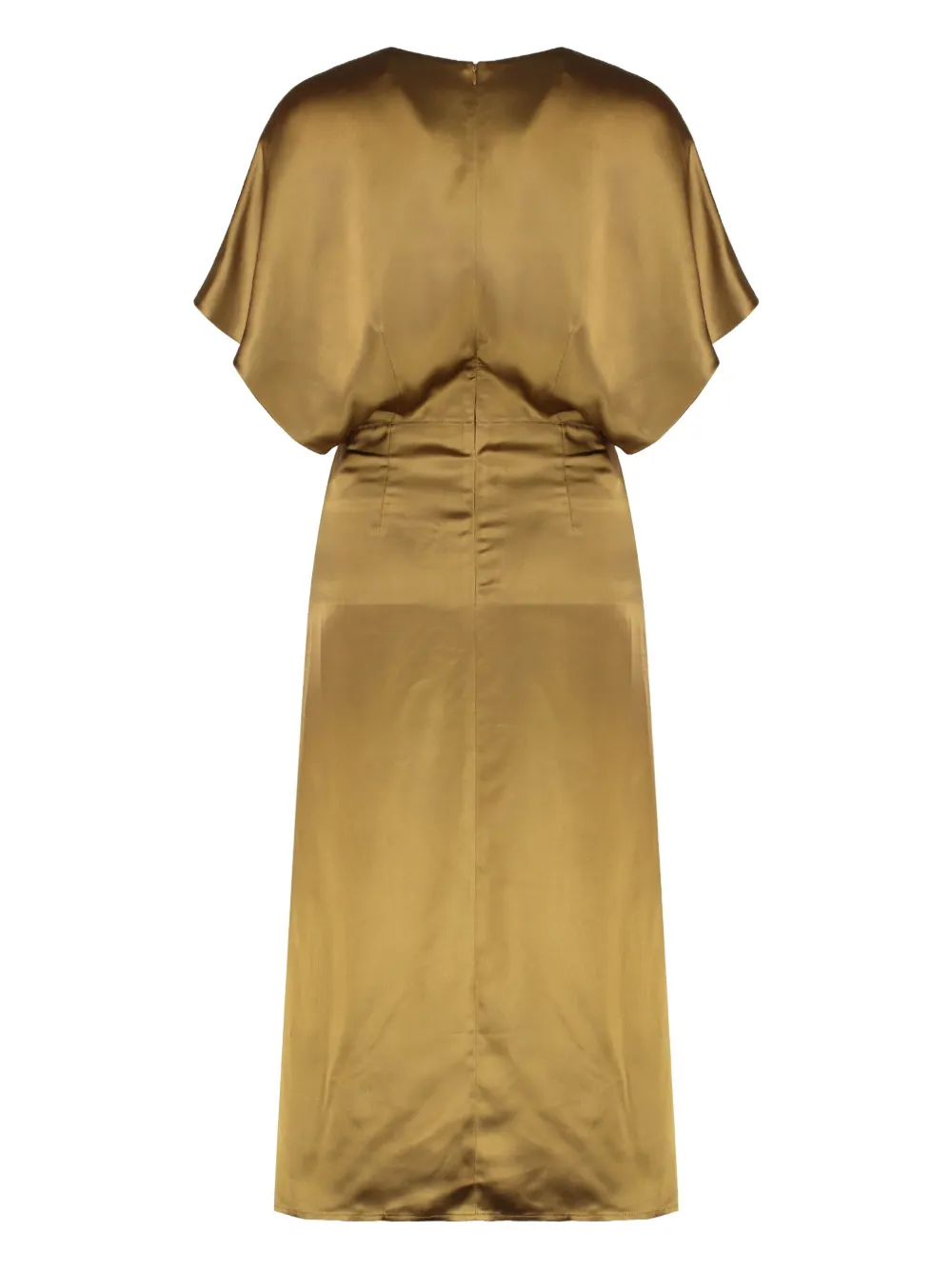 Yves Salomon cut-out midi dress - Geel