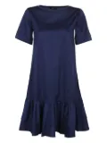 Weekend Max Mara ruffled cotton mini dress - Blue