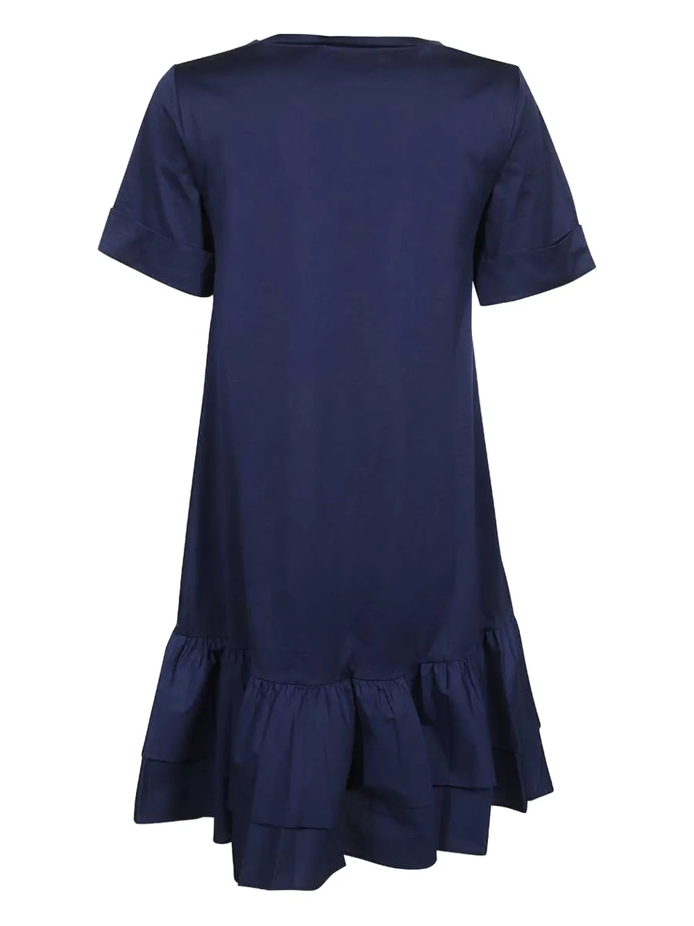 Weekend Max Mara ruffled cotton mini dress - Blauw