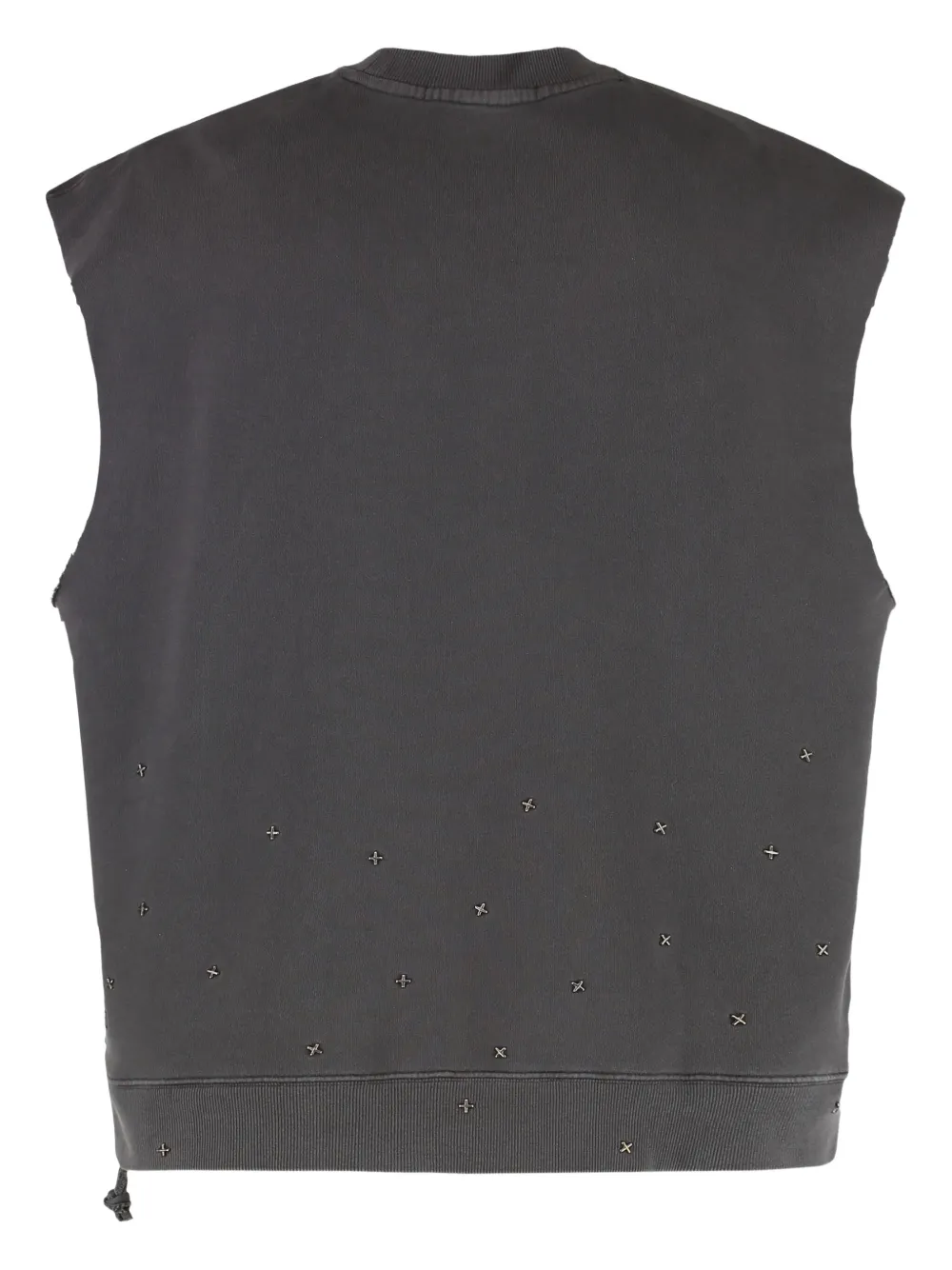 Ksubi embellished sleeveless vest - Zwart