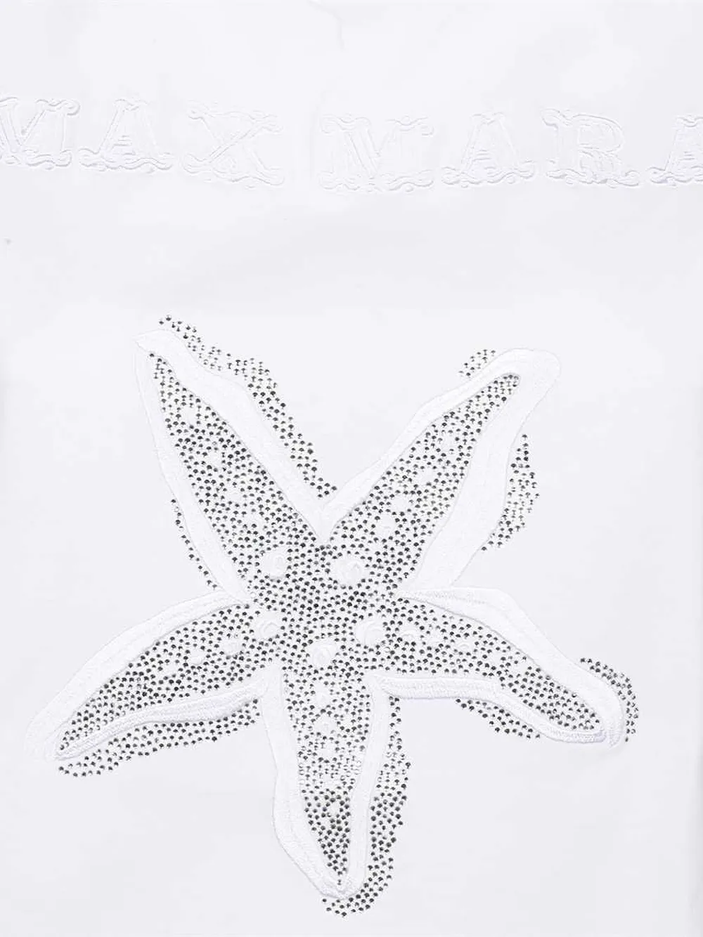 Max Mara starfish logo cotton T-shirt Wit