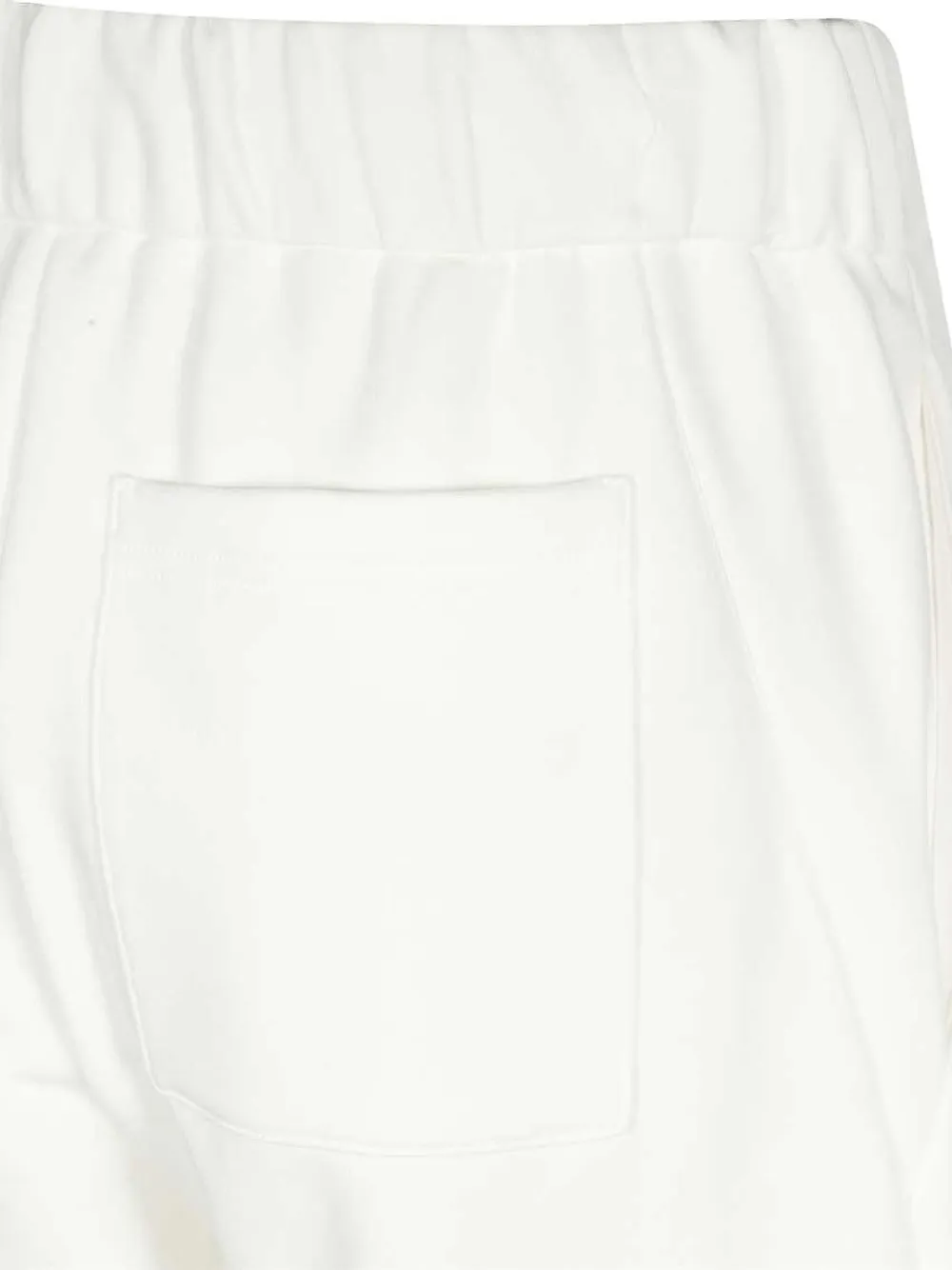 Max Mara Elasticated-cuff Drawstring Trousers In White