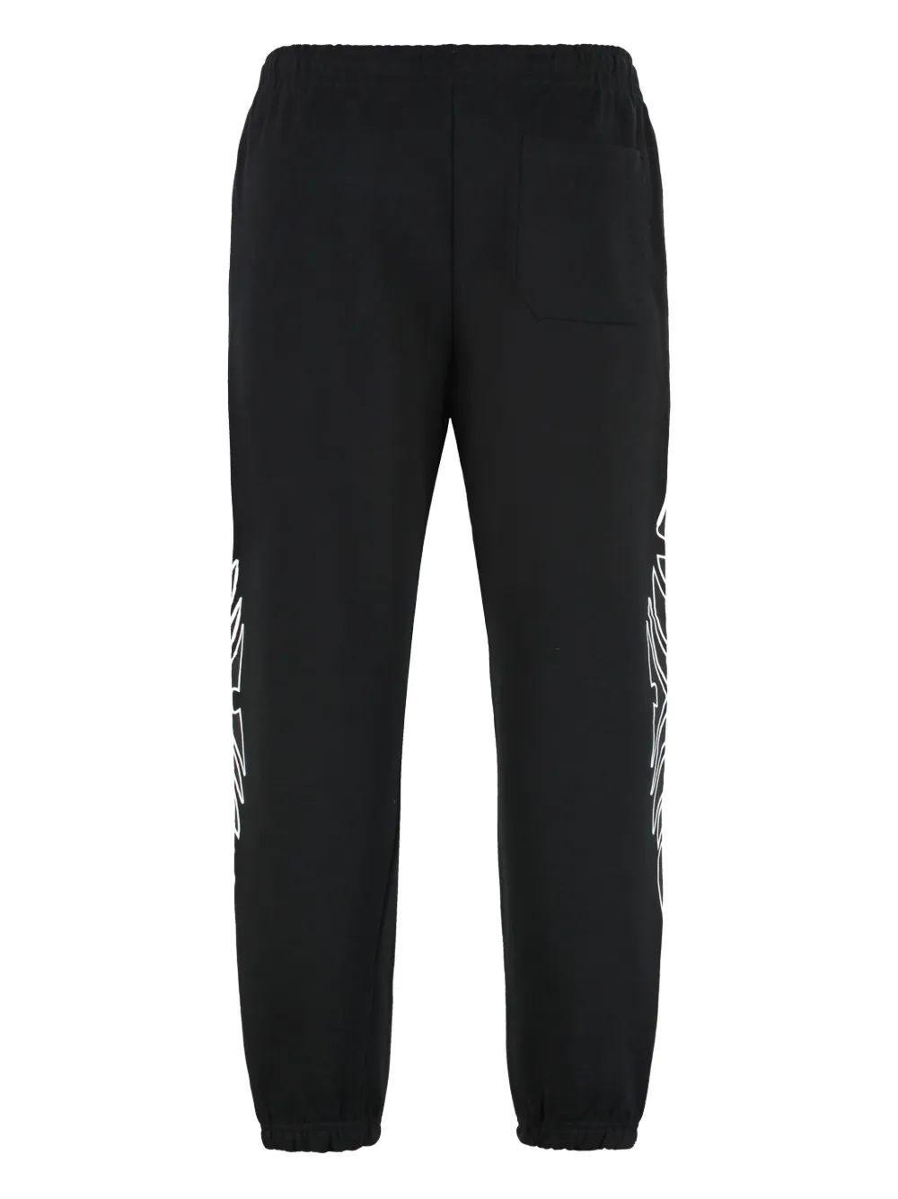 Vlone graphic-print elasticated-cuff sweatpants - Zwart