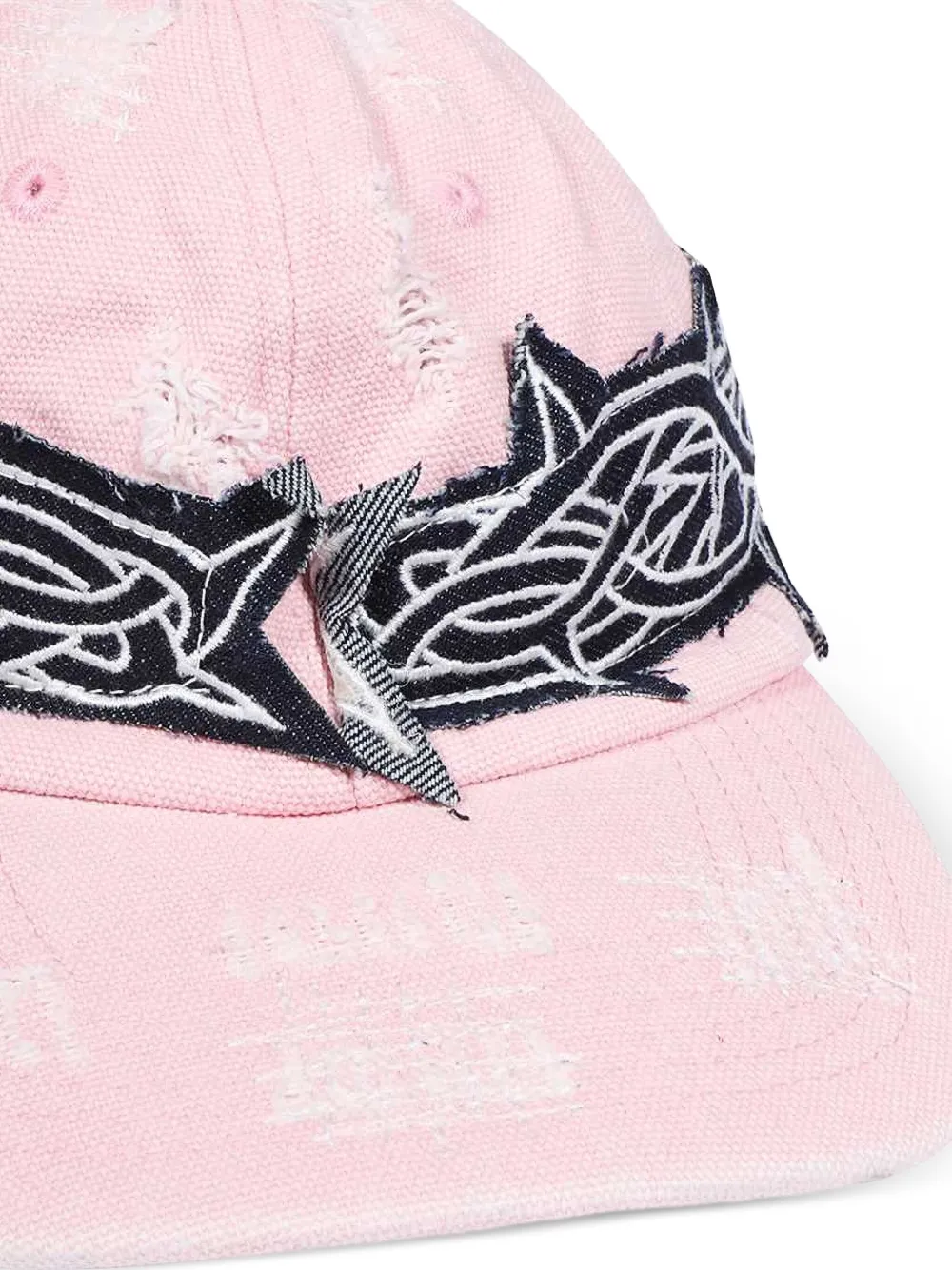 Who Decides War distressed baseball cap Roze