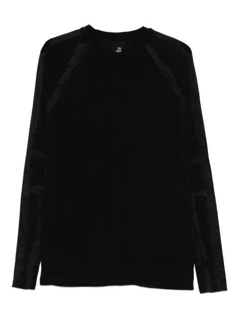 Thom Krom panelled long-sleeve sweater