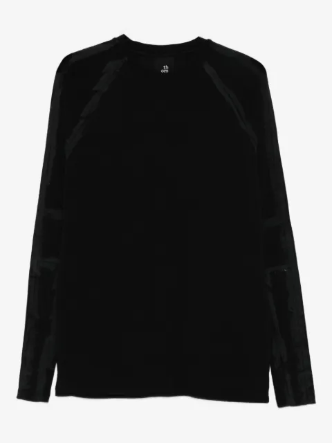 Thom Krom panelled long-sleeve sweater