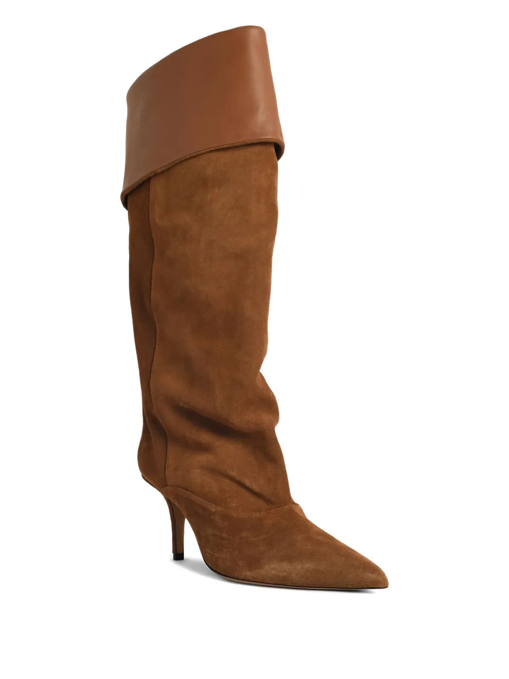 Paris Texas 75mm Ines suede knee-high boots Neutrals