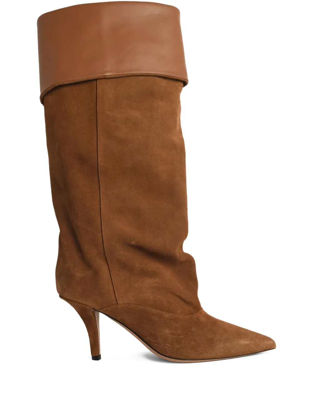 Paris Texas 75mm Ines suede knee-high boots Neutrals