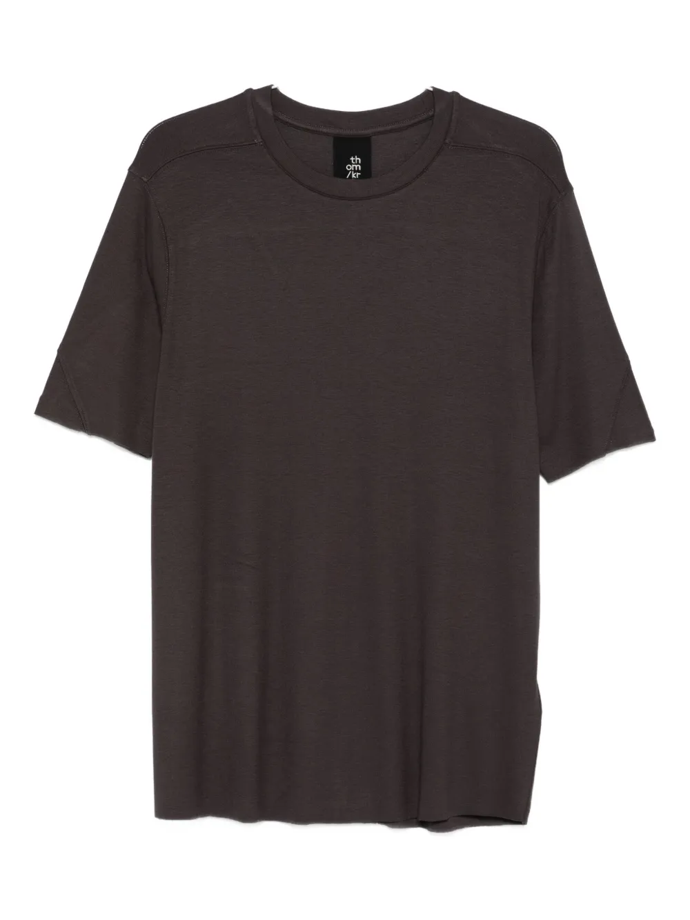 Thom Krom round-neck short-sleeve T-shirt | Brown | Image 1