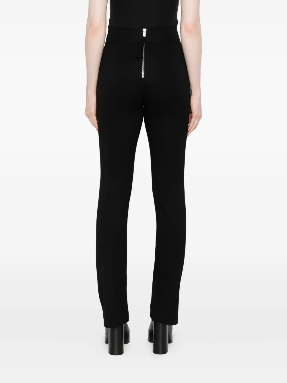 Thom Krom High-waisted Flared Trousers In Black