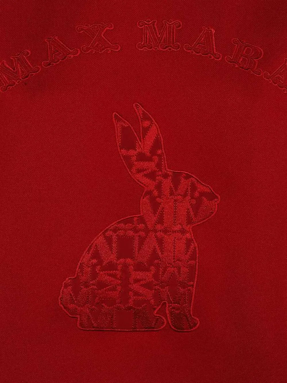 Max Mara rabbit-patch sweatshirt Rood
