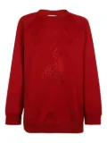 Max Mara rabbit-patch sweatshirt - Red