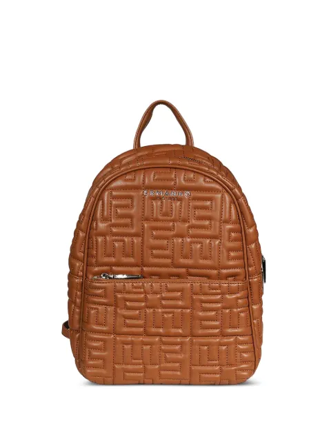 Ermanno Scervino quilted-monogram backpack