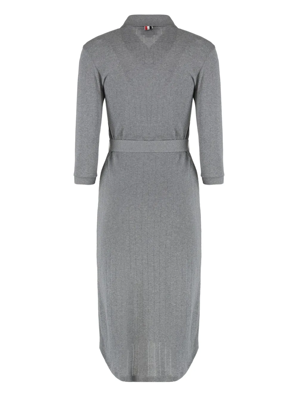 Thom Browne knitted shirt-collar dress - Grijs