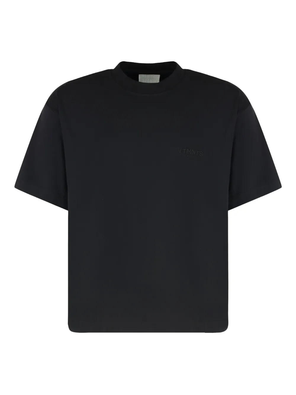 VETEMENTS T-shirt met geborduurd logo Zwart
