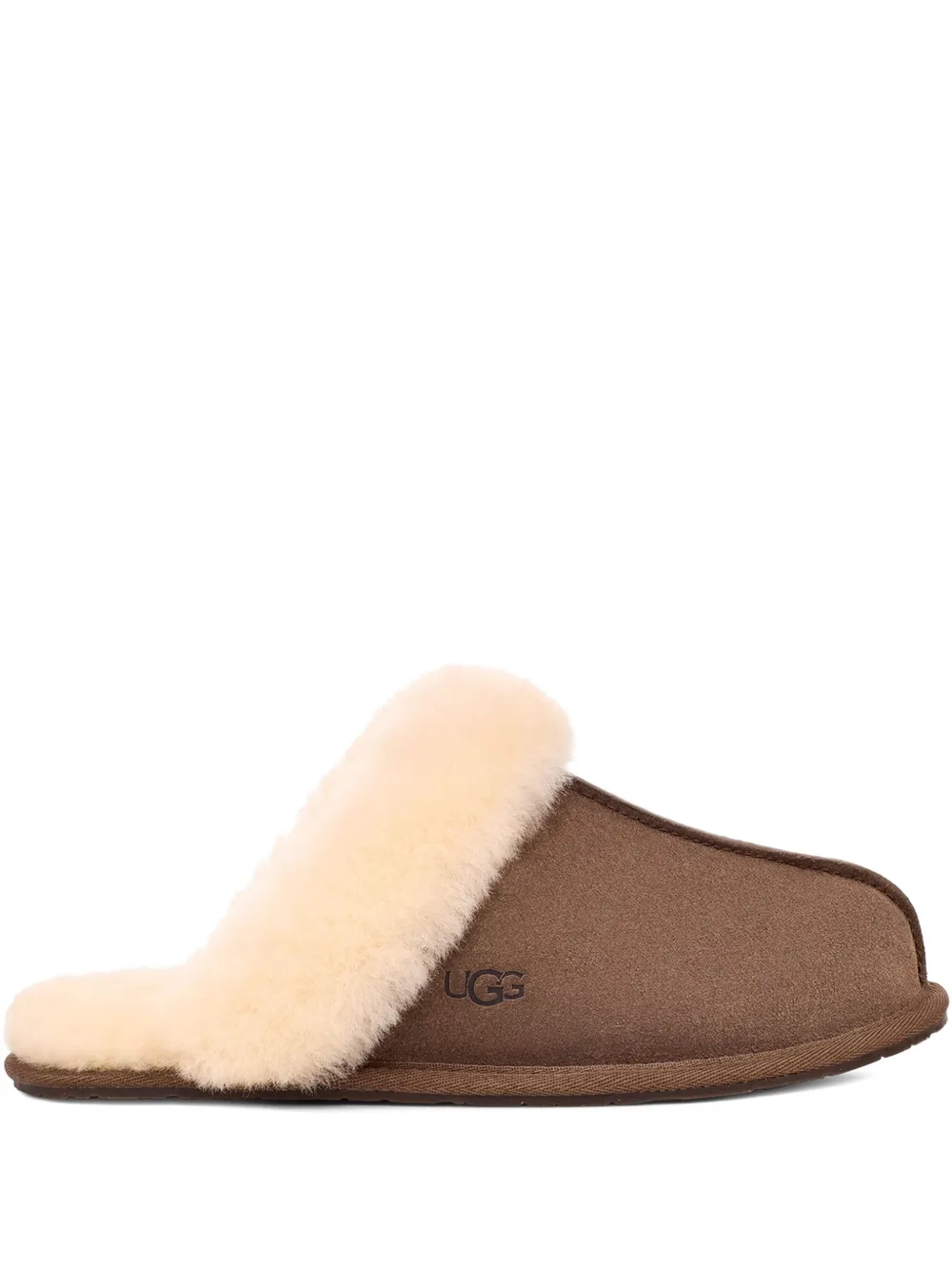 Ugg Scuffette Shearling Slippers In Brown