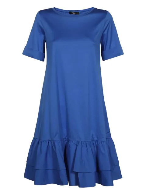 Weekend Max Mara double-frill cotton mini dress