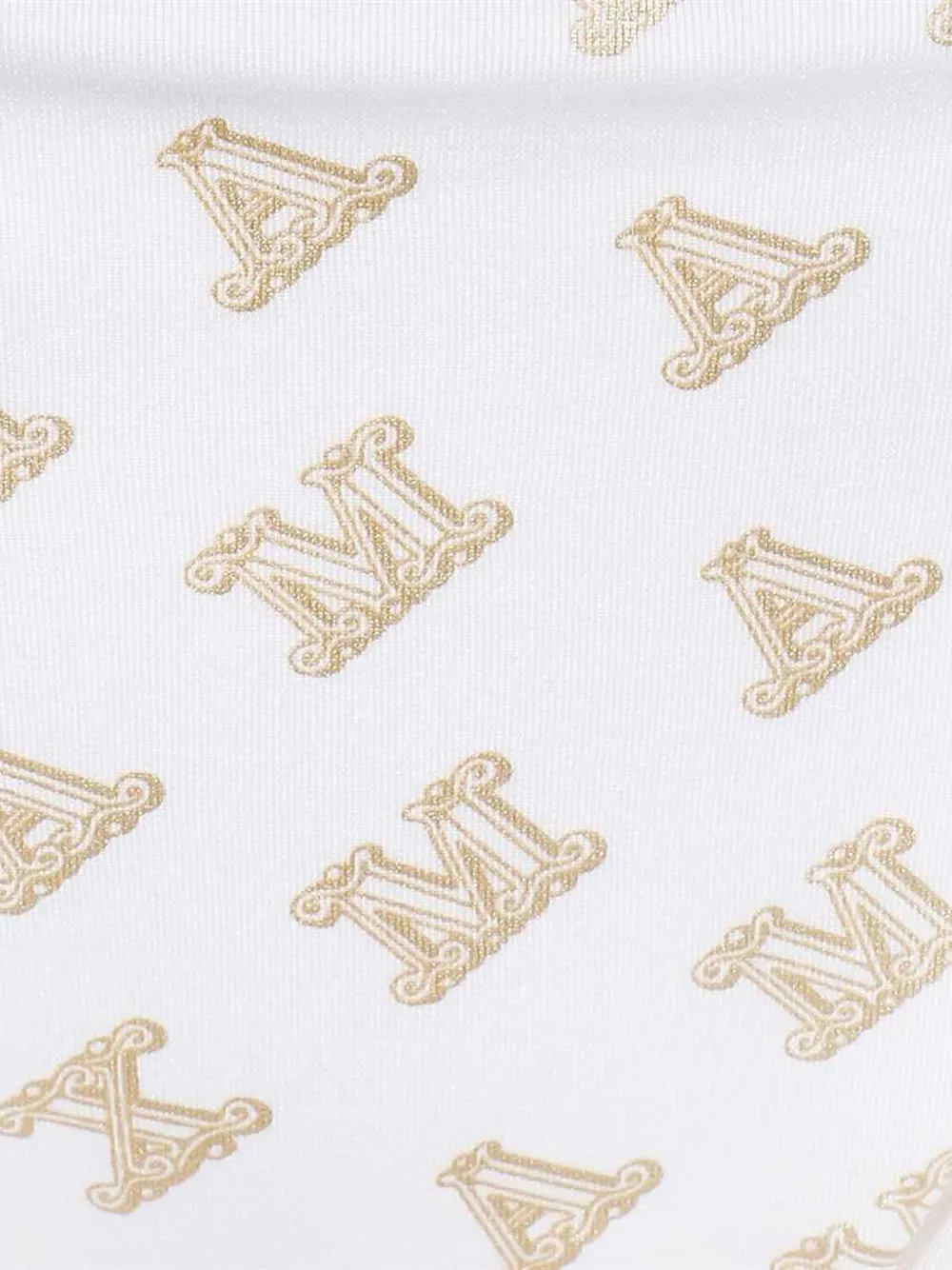 Max Mara logo-print side-tie bikini bottoms Wit