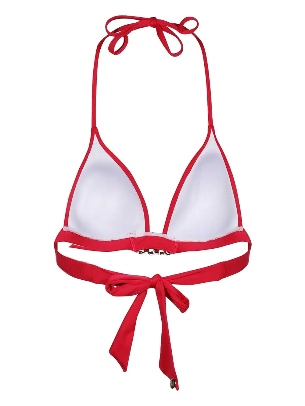 Max Mara logo-plaque triangle bikini top Roze