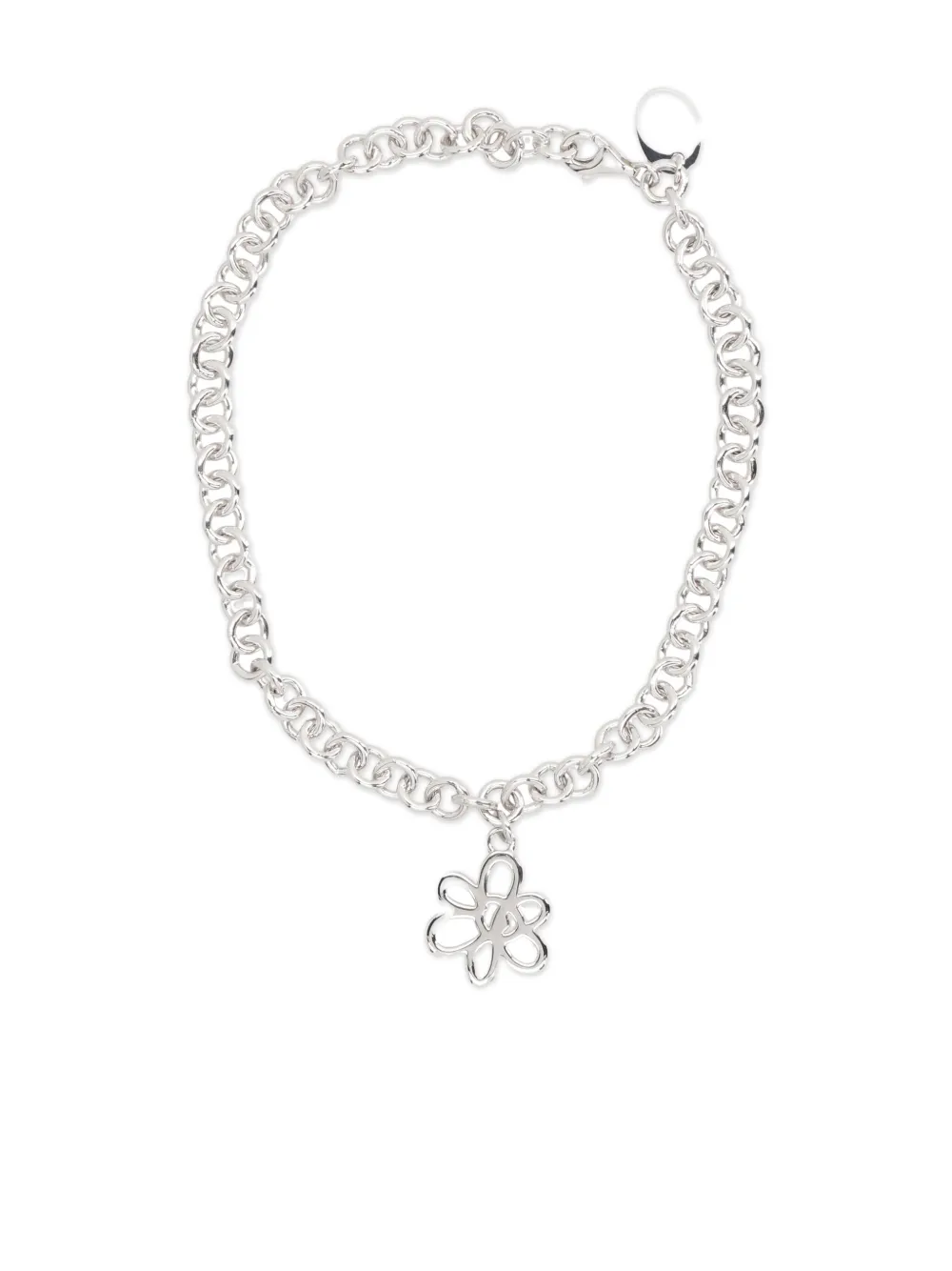Perks And Mini Schakelarmband met bloemenbedel - Zilver