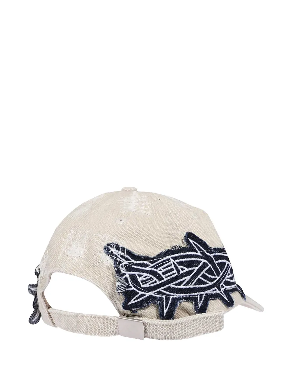 Who Decides War distressed-effect baseball cap - Beige