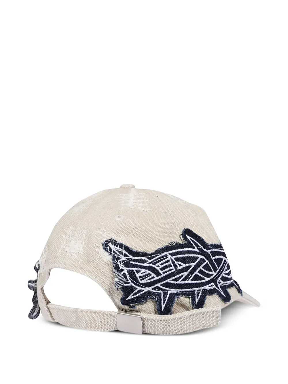 Who Decides War distressed-effect baseball cap Beige
