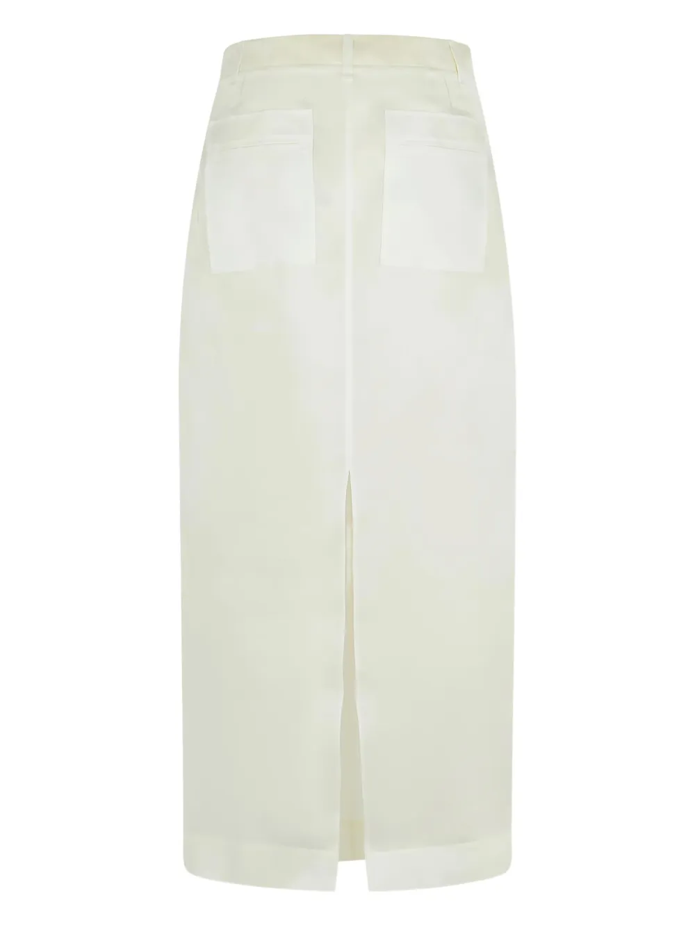 KHAITE Lucian zijden kokerrok - Beige