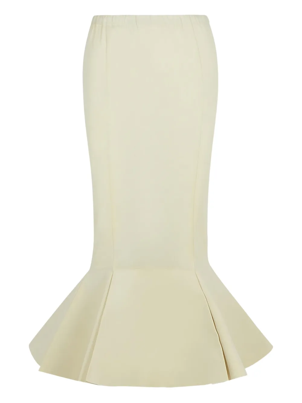 Marni elastic-waistband flared maxi skirt - ニュートラル Marni elastic-waistband flared maxi skirt - ニュートラル