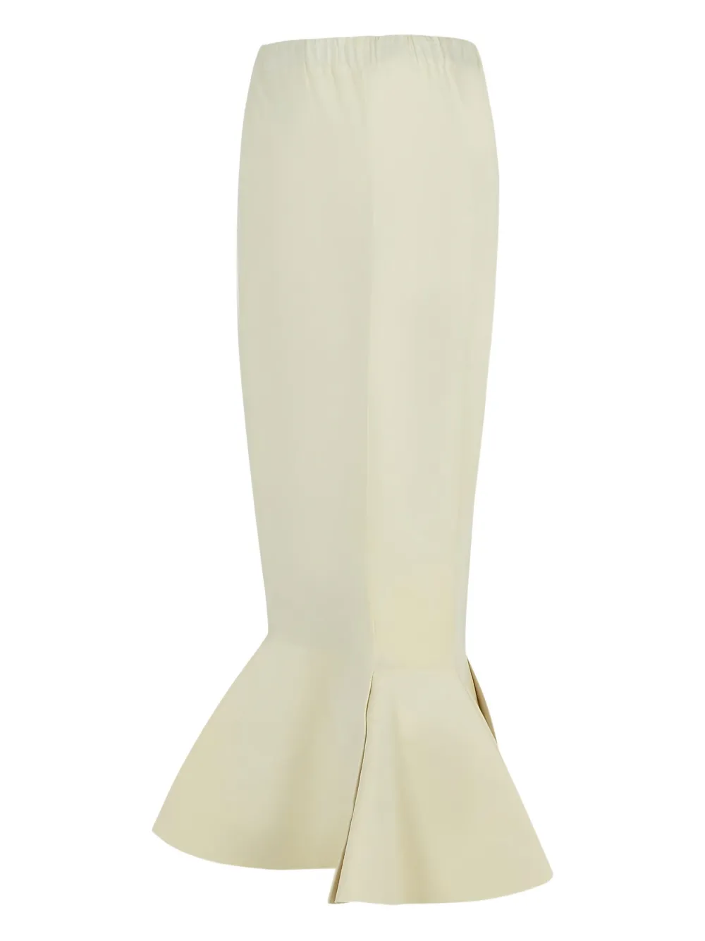 Marni Flared maxi-rok met elastische tailleband Beige