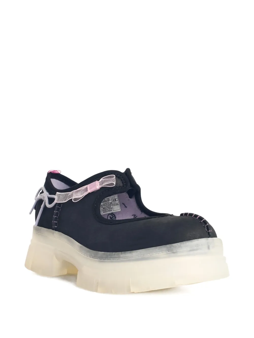 UGG Arnum bow-embellished platform sneakers - Zwart