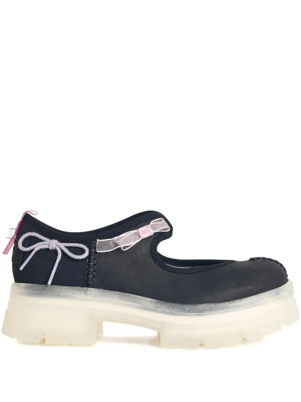 UGG Arnum bow-embellished platform sneakers Black