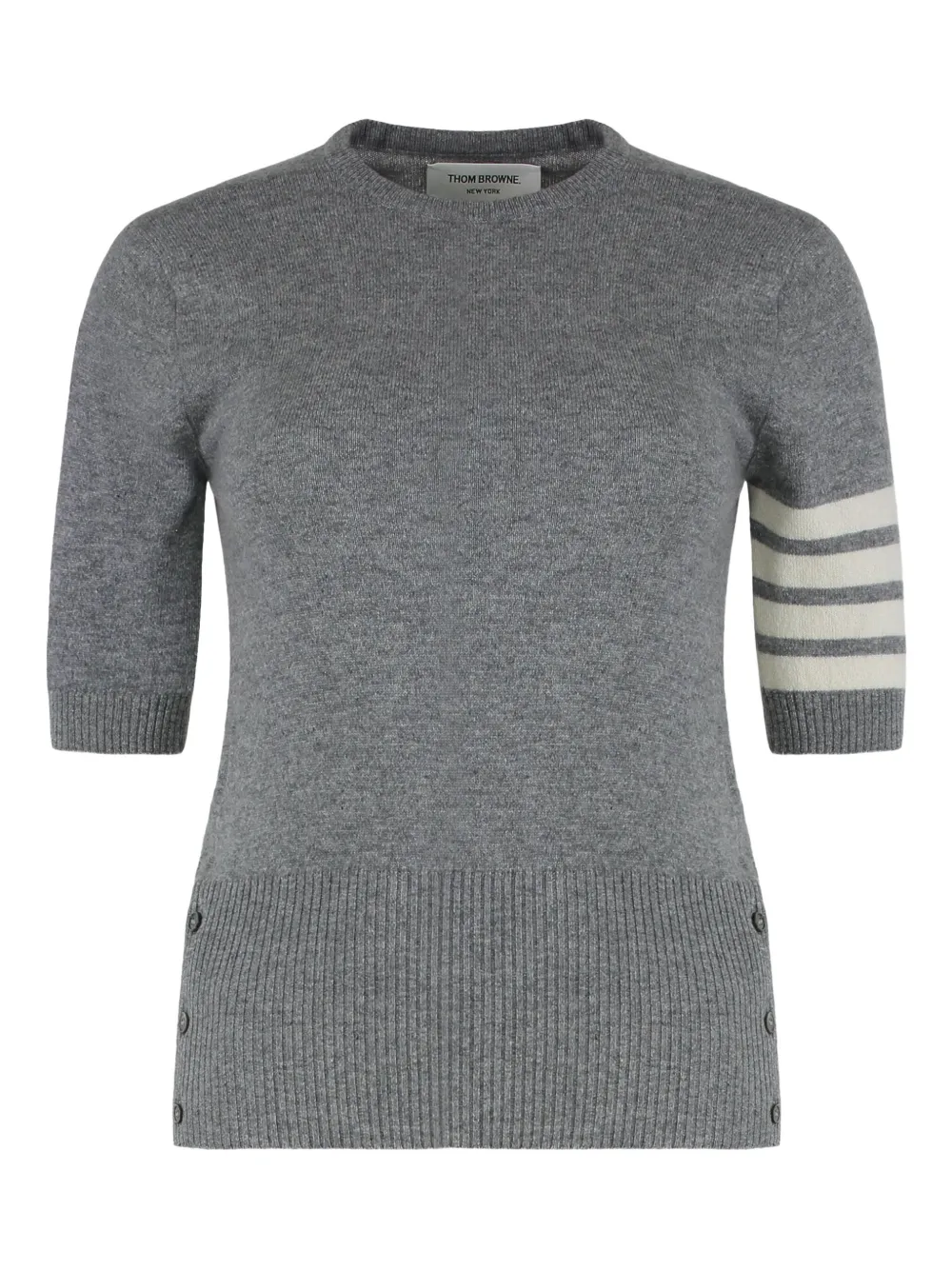 Thom Browne short-sleeve sweater - グレー Thom Browne short-sleeve sweater - グレー