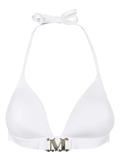 Max Mara logo-plaque triangle bikini top