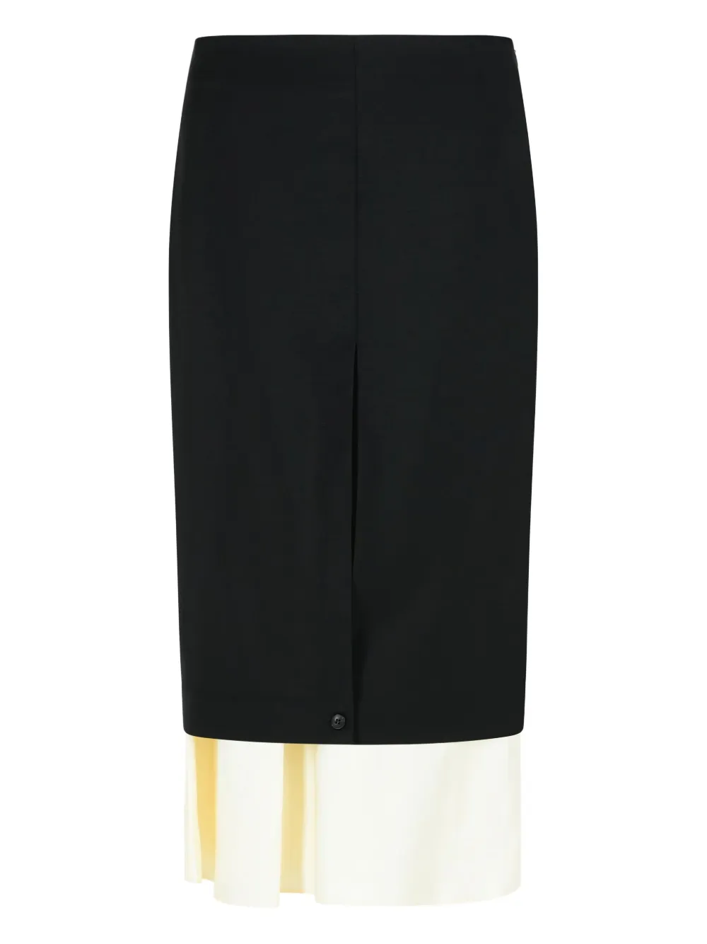 Rohe Layered-hem Midi Skirt In Black