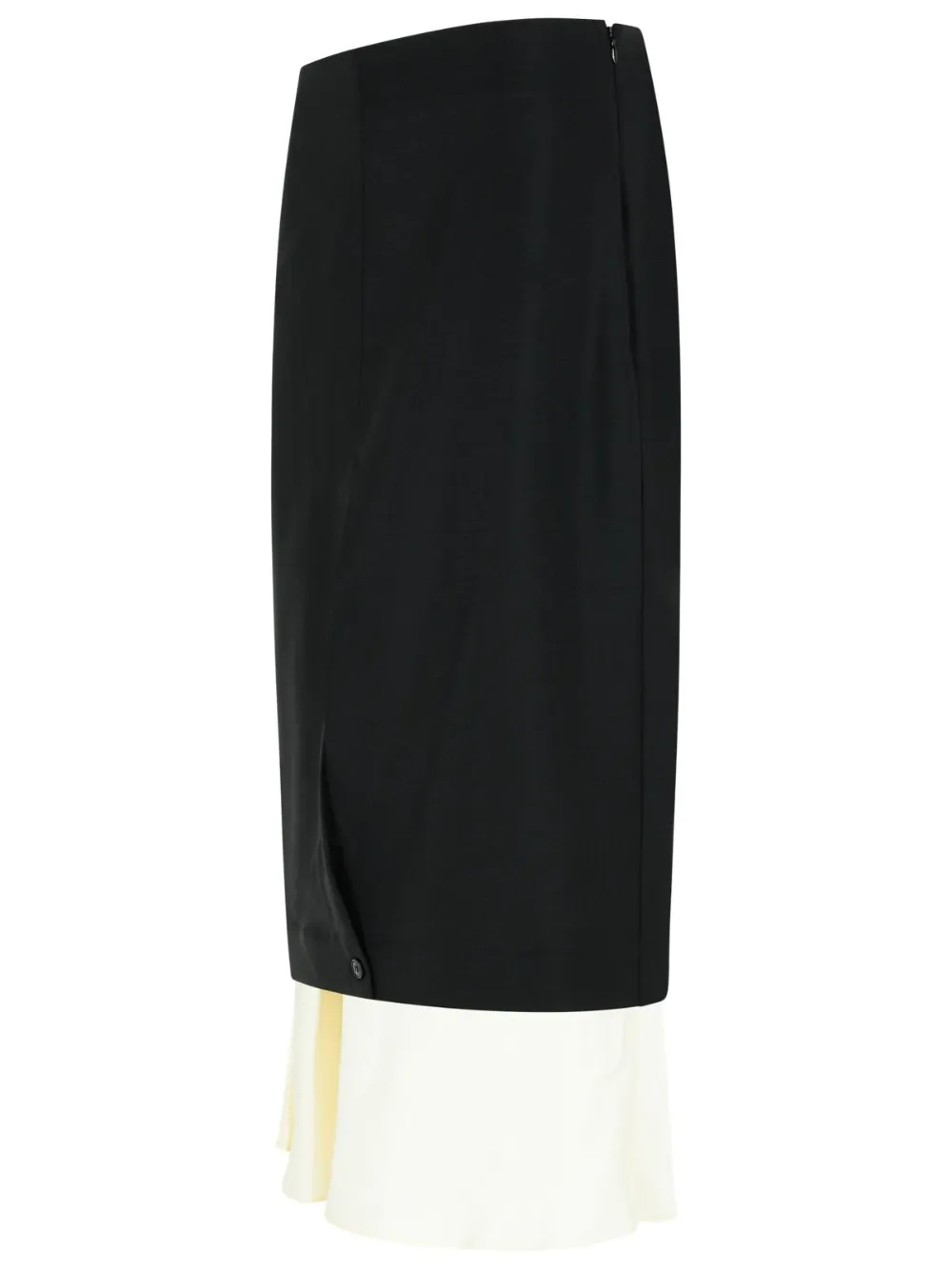Rohe Layered-hem Midi Skirt In Black